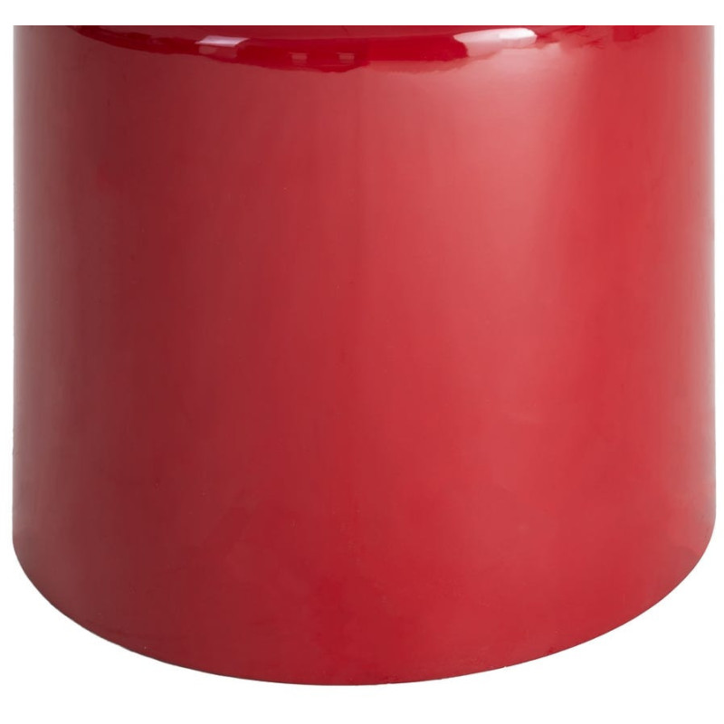Table d’appoint en MDF laqué rouge 40...
