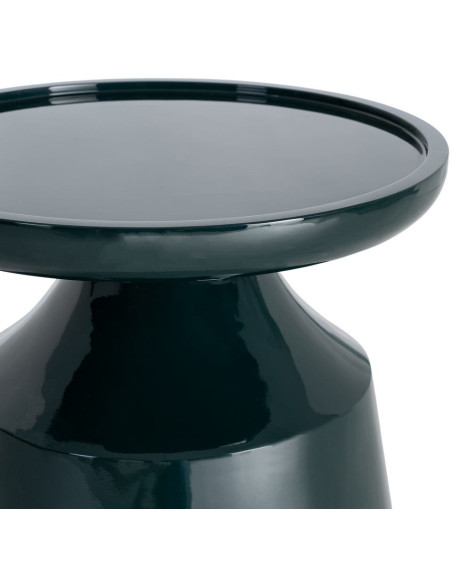 Table d'appoint design contemporain Ronde 40 cm Bois MDF Vert Laqué Totära