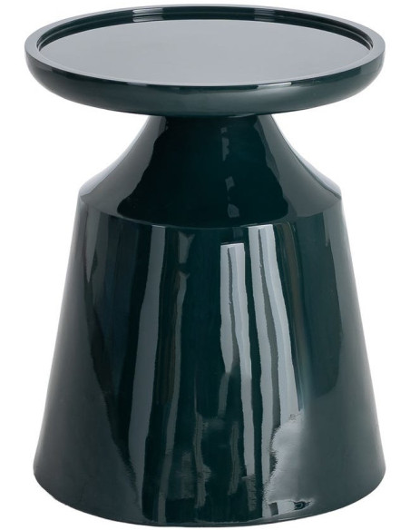 Table d'appoint design contemporain Ronde 40 cm Bois MDF Vert Laqué Totära