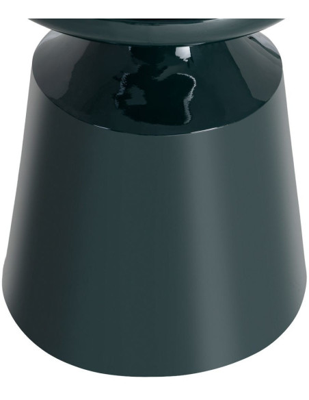 Table d'appoint design contemporain Ronde 40 cm Bois MDF Vert Laqué Totära