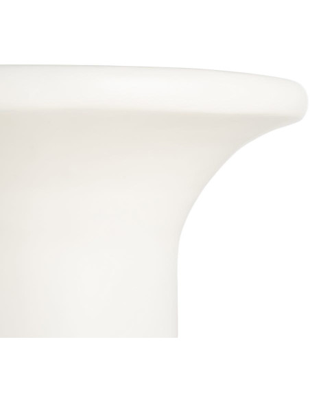 Table basse ronde blanche Ø59 x H40 cm MDF laqué Calcéa