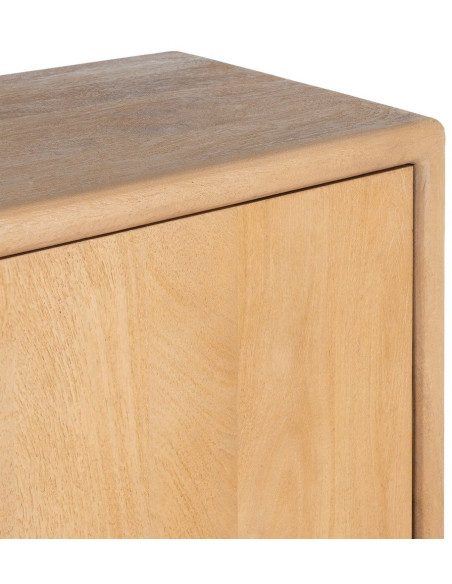 Grand Buffet moderne Bas 3 portes en Bois de manguier Naturel Macarella