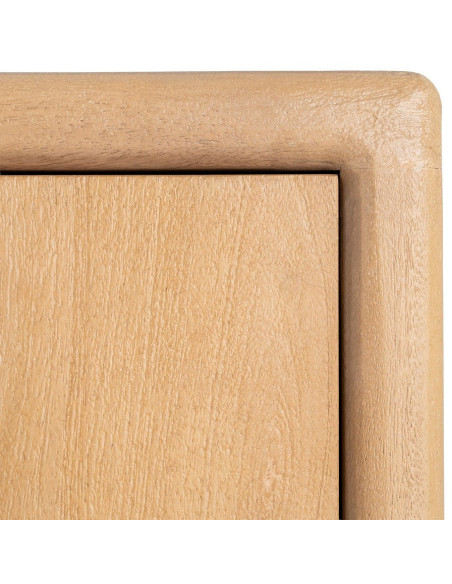 Grand Buffet moderne Bas 3 portes en Bois de manguier Naturel Macarella