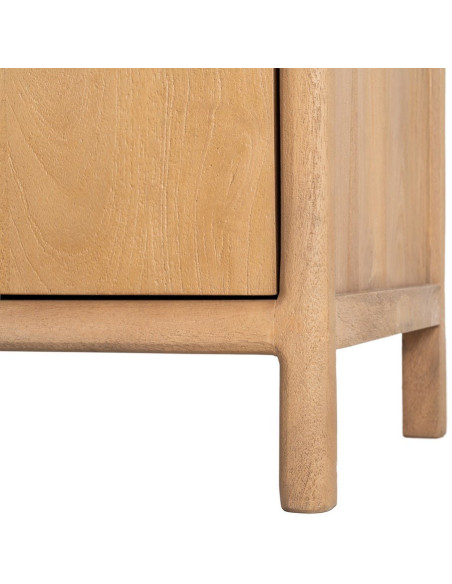 Grand Buffet moderne Bas 3 portes en Bois de manguier Naturel Macarella