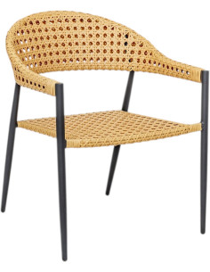 Fauteuil de jardin design Rotin synthétique Naturel...