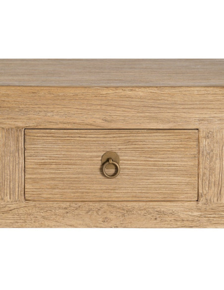 Console drapier d’entrée en orme recyclé naturel 240 cm Atelior