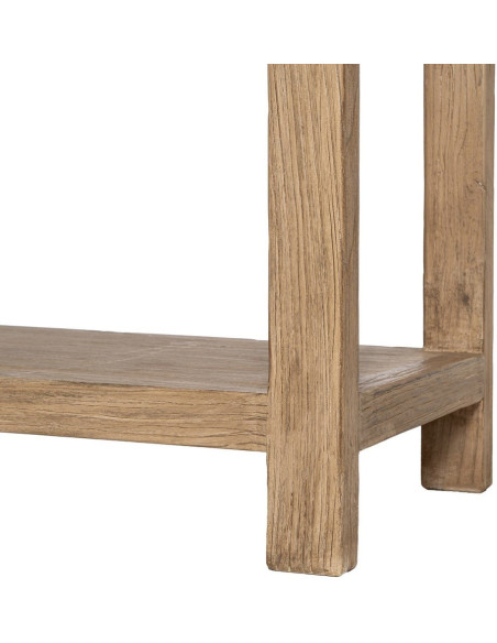Console drapier d’entrée en orme recyclé naturel 240 cm Atelior