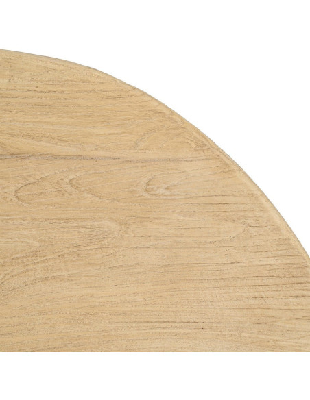 Table basse organique en orme recyclé naturel 127 x 69 x 38 cm Tellumé