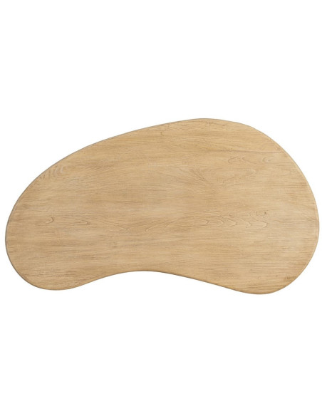 Table basse organique en orme recyclé naturel 127 x 69 x 38 cm Tellumé