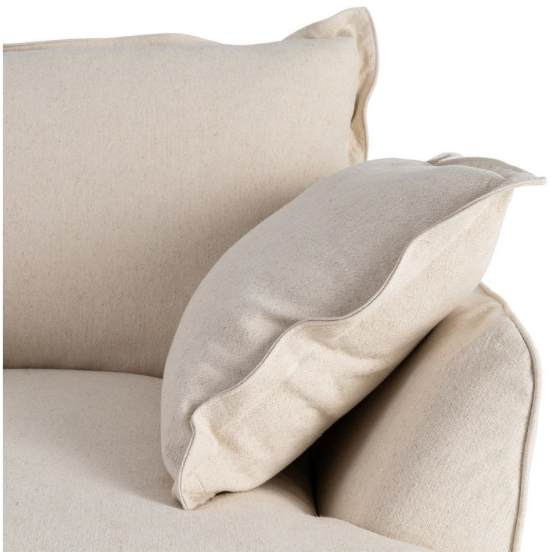 Fauteuil design cocooning Coton Lin...