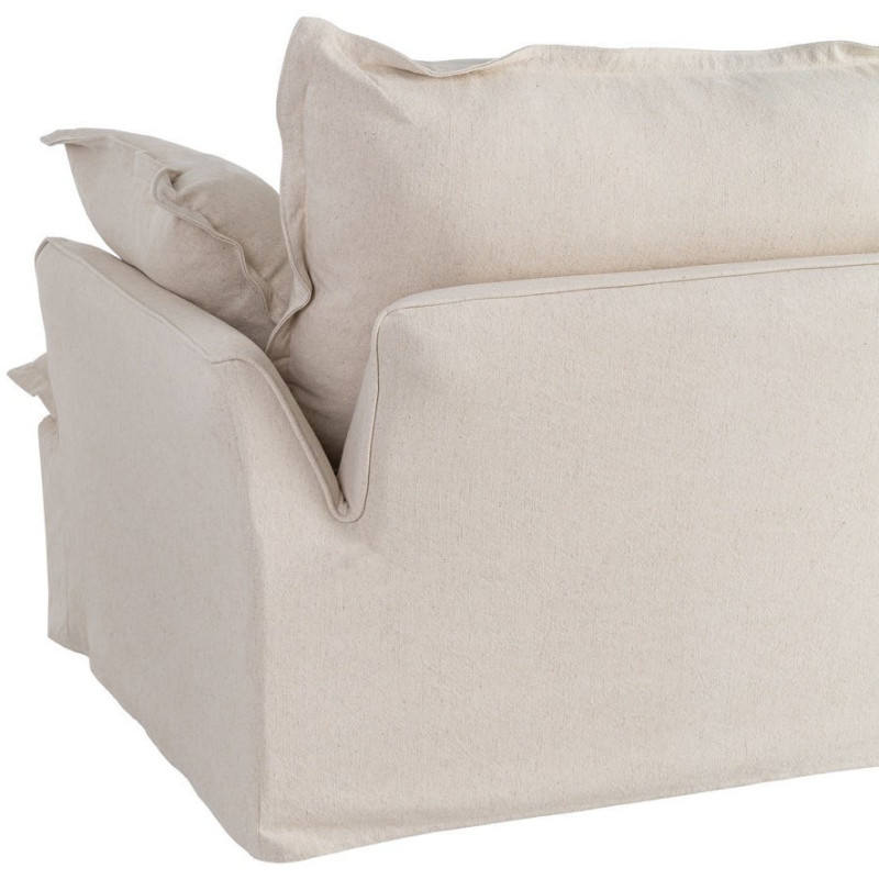 Fauteuil design cocooning Coton Lin...