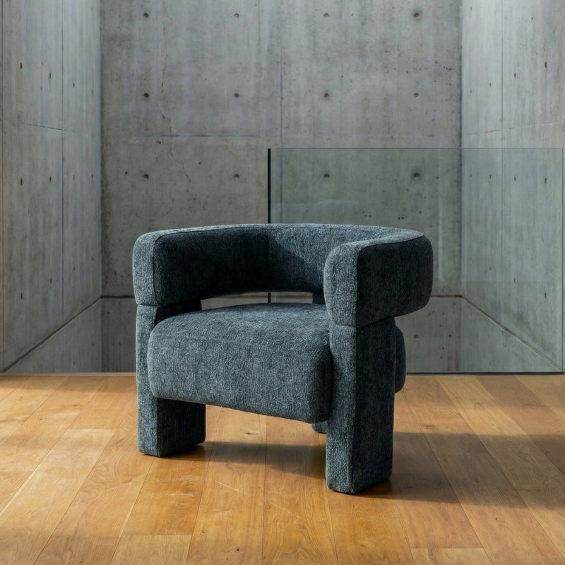 Fauteuil design contemporain Tissu...