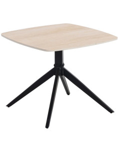 Table basse moderne chic Carrée en Pierre frittée Beige...