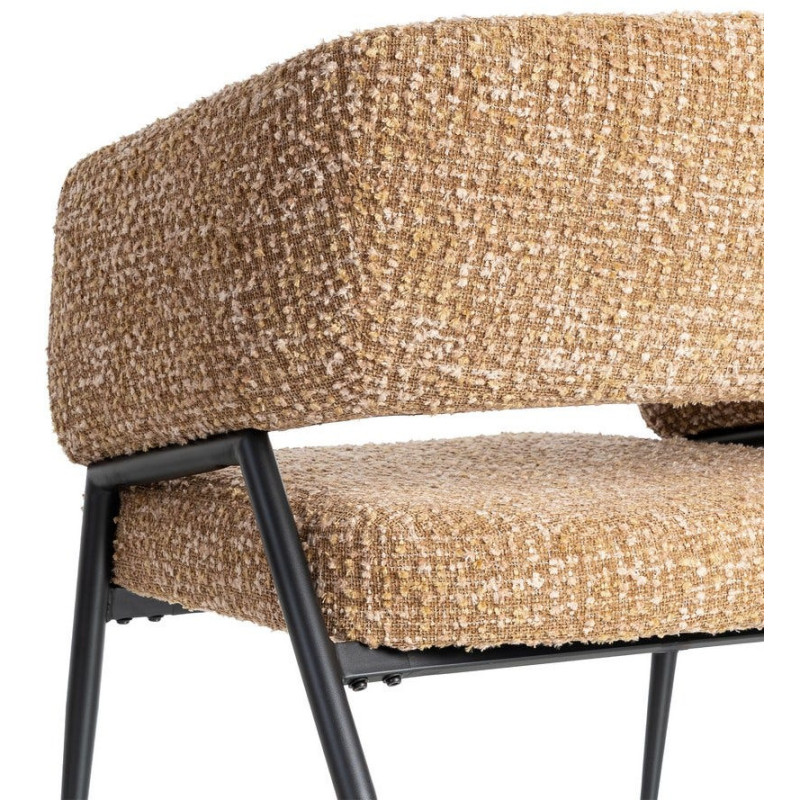 Fauteuil moderne Bouclette Tissu...