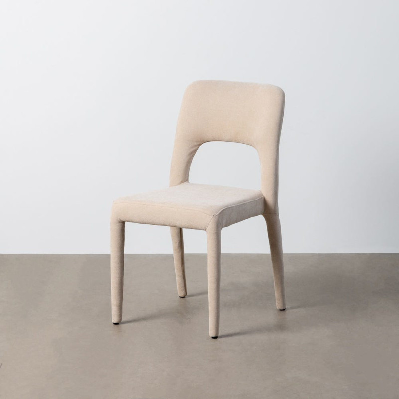 Chaise salon moderne en Tissu Gris...