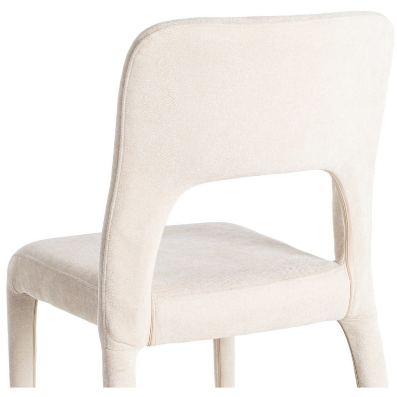 Chaise salon moderne en Tissu Gris...