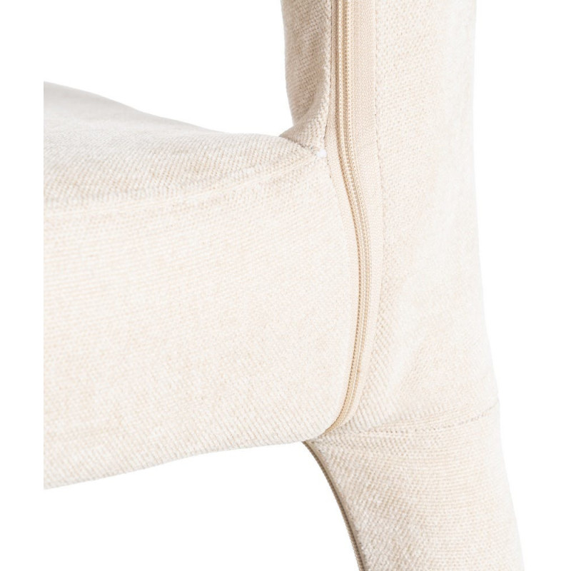 Chaise salon moderne en Tissu Gris...