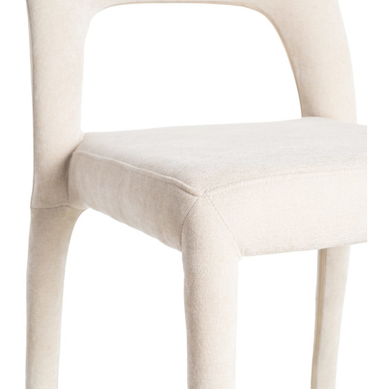 Chaise salon moderne en Tissu Gris...