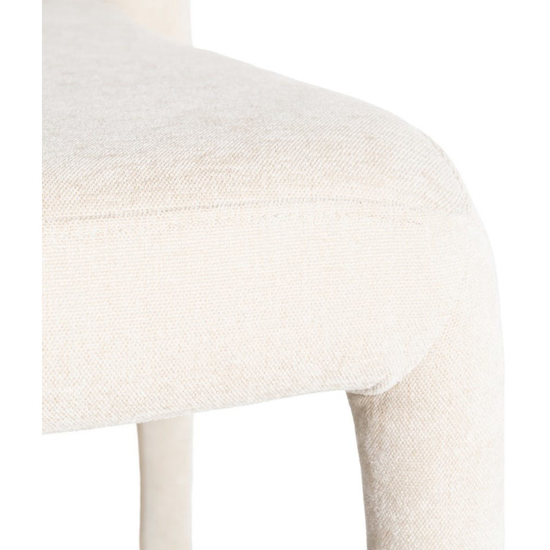 Chaise salon moderne en Tissu Gris...