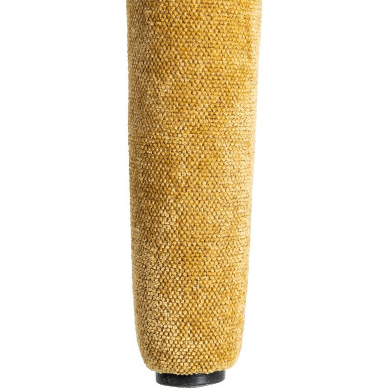 Chaise salon moderne en Tissu Jaune...