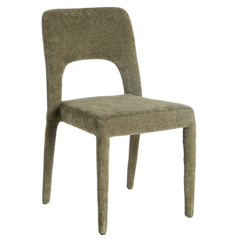 Chaise salon moderne en Tissu Vert...