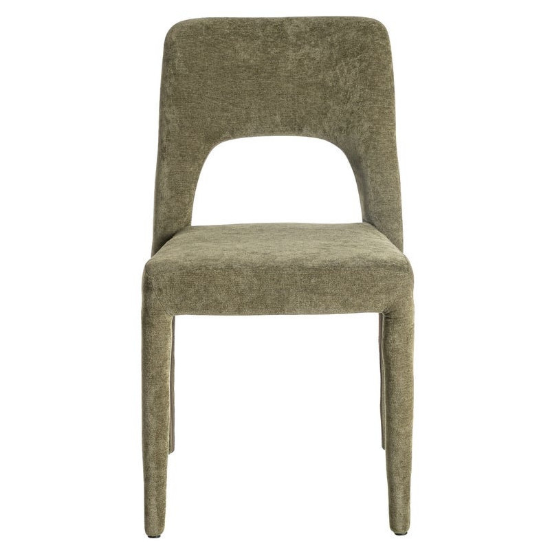 Chaise salon moderne en Tissu Vert...