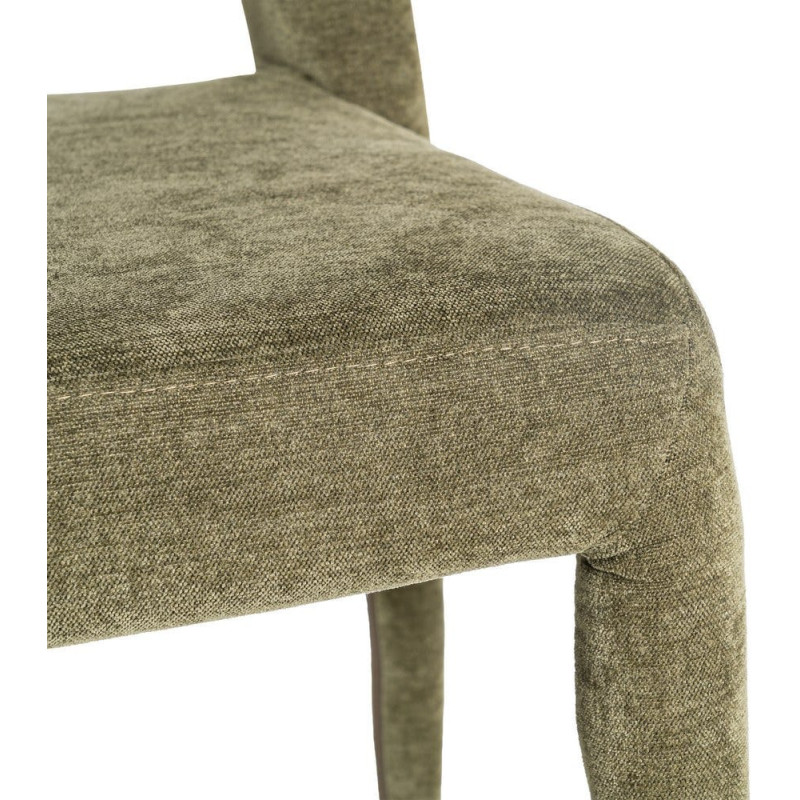Chaise salon moderne en Tissu Vert...
