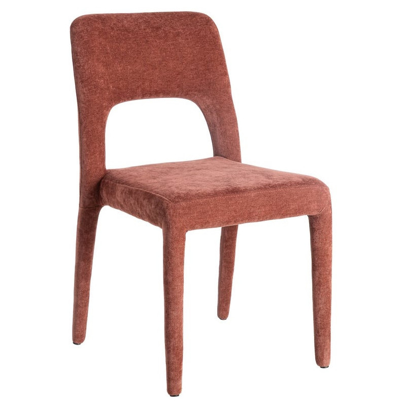 Chaise salon moderne en Tissu Rouge...