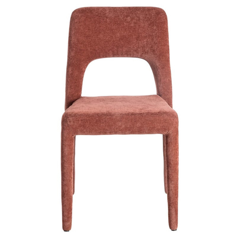Chaise salon moderne en Tissu Rouge...