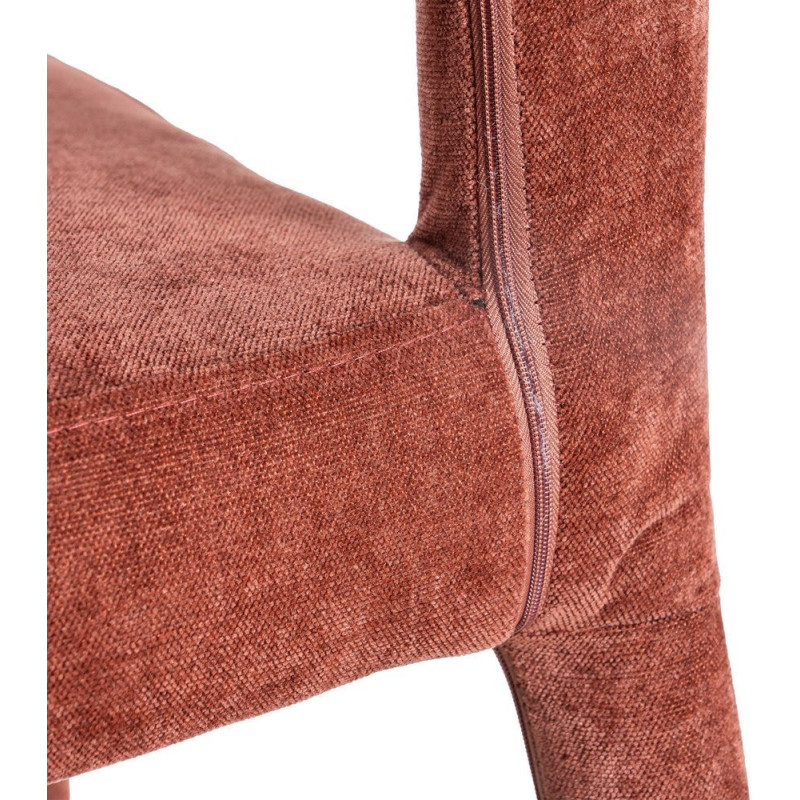 Chaise salon moderne en Tissu Rouge...