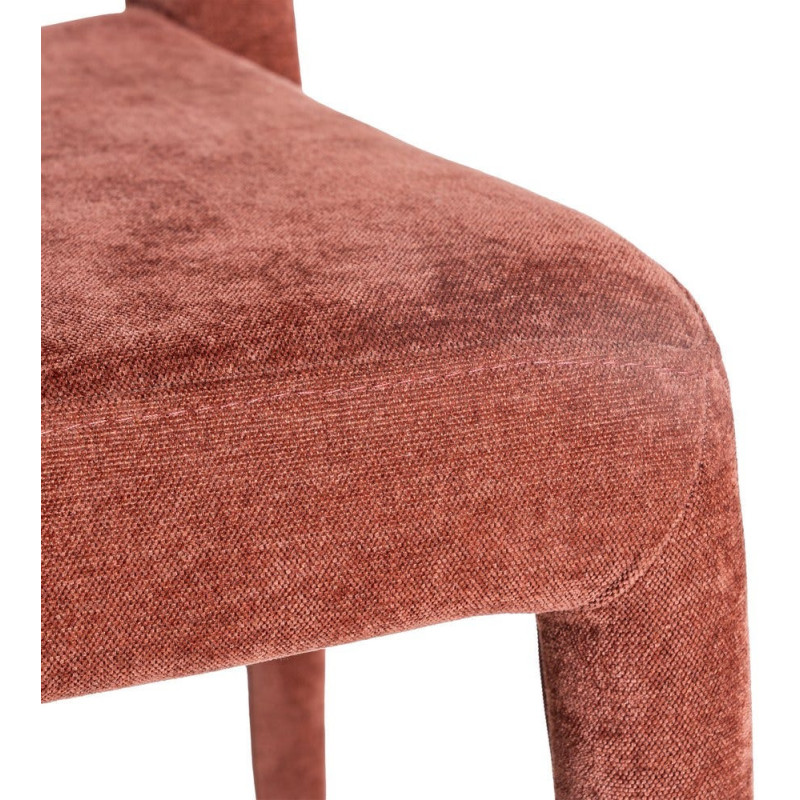 Chaise salon moderne en Tissu Rouge...