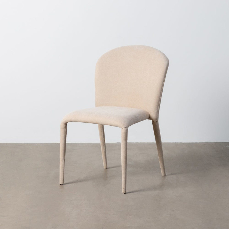 Chaise minimaliste en Tissu Gris...