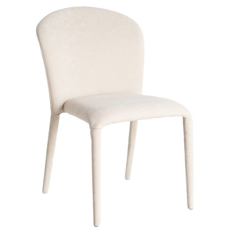 Chaise minimaliste en Tissu Gris...