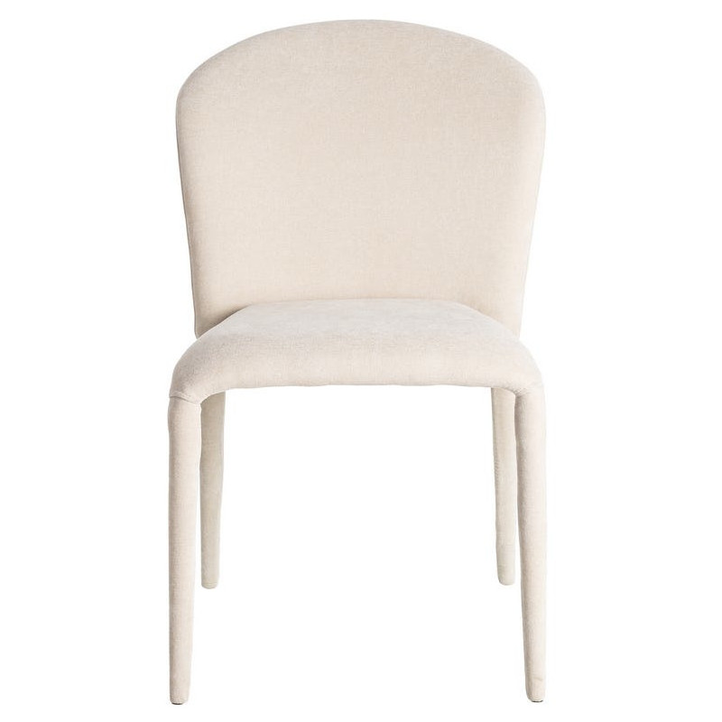 Chaise minimaliste en Tissu Gris...