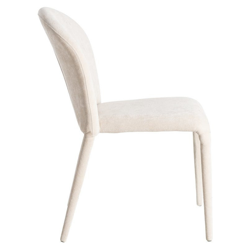 Chaise minimaliste en Tissu Gris...