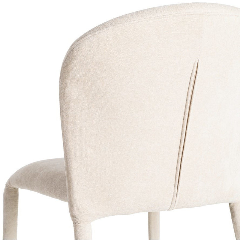 Chaise minimaliste en Tissu Gris...