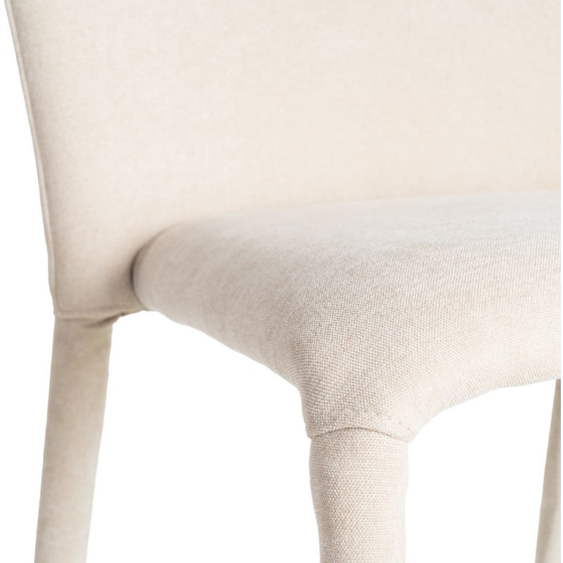 Chaise minimaliste en Tissu Gris...