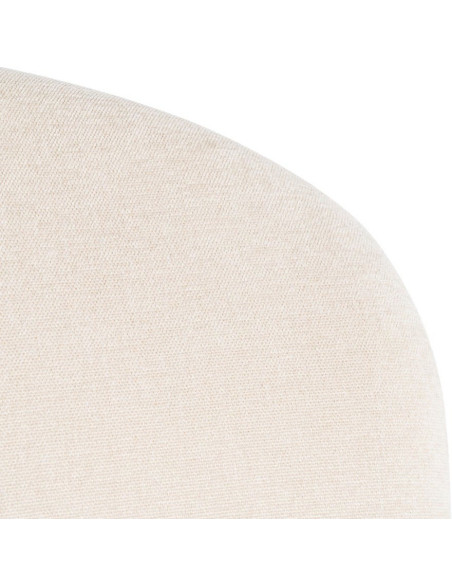 Chaise minimaliste en Tissu Gris Métal Muraya (Lot de 4)