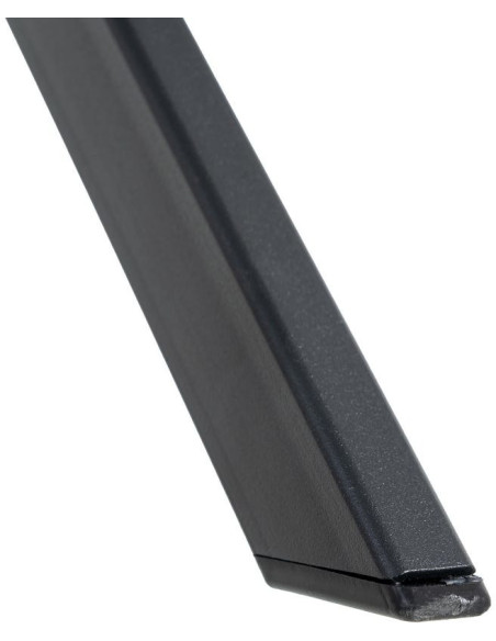 Fauteuil de table industriel chic Tissu Beige Métal Noir Ulrano (Lot de 2)