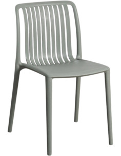 Chaise de jardin design Ihlaya en Polypropylène Vert (Lot de 4)