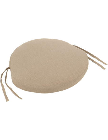 Chaise de jardin design bohème Corde Beige Métal Blanc Toa 