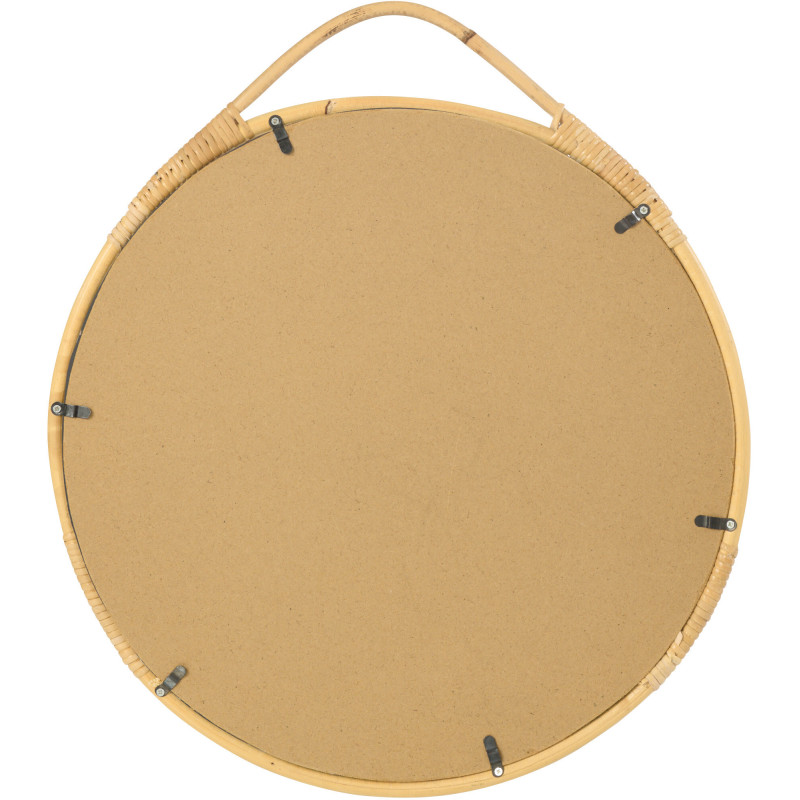 Miroir mural bohème Rond 39x44 Rotini Naturel Jordan 