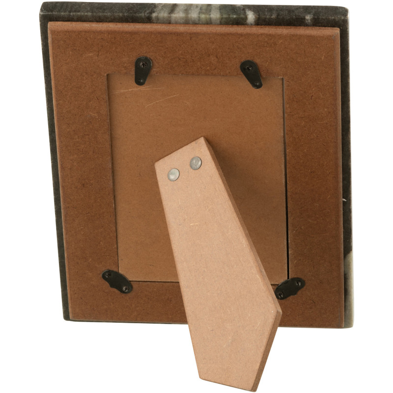 Cadre photo design chic pour photo 10x15 Marbre Noir Gris clair Onyra 