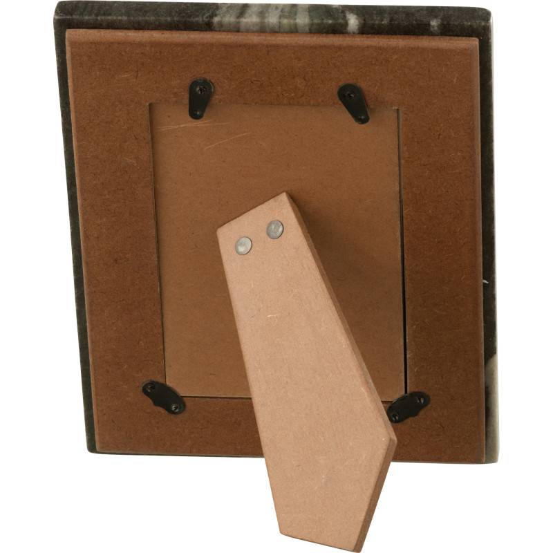 Cadre photo design chic pour photo 13x18 Marbre Noir Gris clair Onyra 