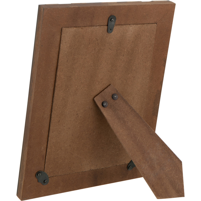 Cadre photo ethnique chic pour photo 13x18 Bois MDF Noir Naturel Elyon 