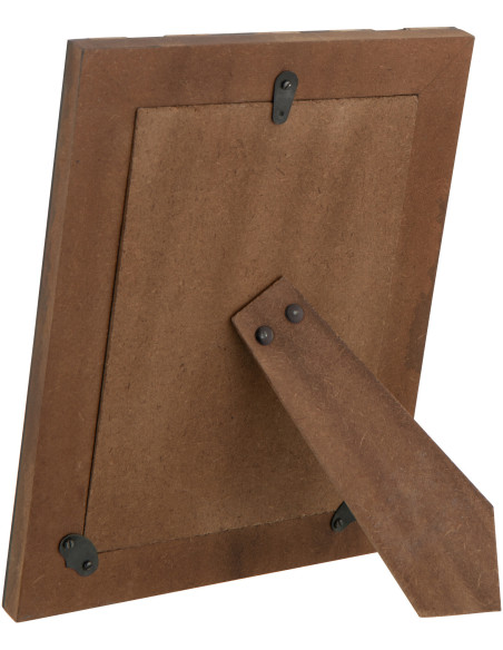 Cadre photo ethnique chic pour photo 13x18 Bois MDF Noir Naturel Elyon 