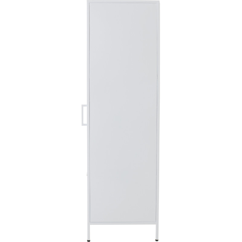 Armoire design Vague 1 porte Métal Verre ondulé Semi-transparent 
