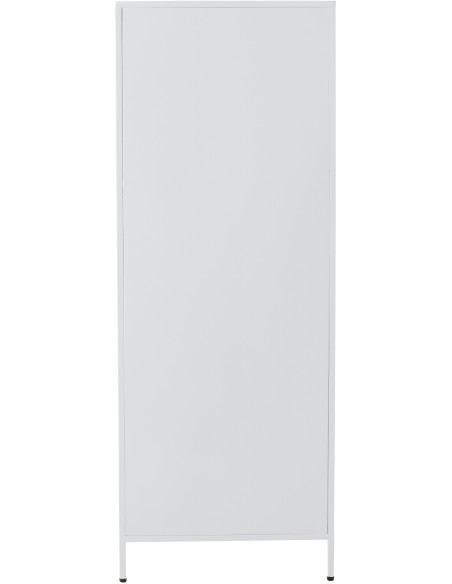 Armoire design Vague 1 porte Métal Verre ondulé Semi-transparent 