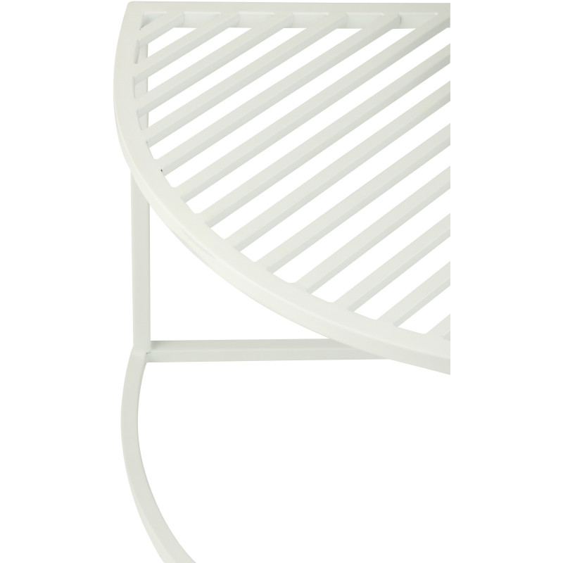 Table basse gigogne extérieure design Arrondie Métal Auréna 