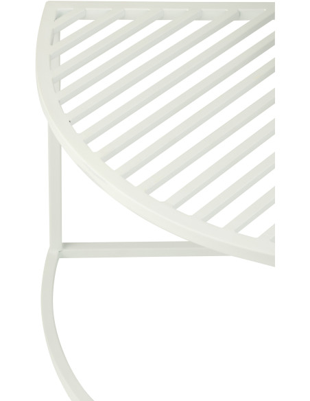 Table basse gigogne extérieure design Arrondie Métal Auréna 